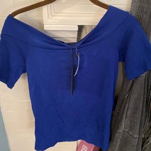 Boatneck nwt spandex stretchy top